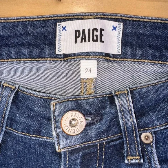 Paige Jeans Womens 24 Verdugo Ultra Skinny Low Rise Denim Blue Jeans - Picture 2 of 8